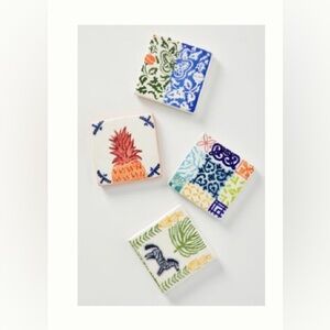 Azu tile coaster set of 4 by Anthropologie